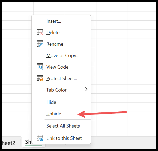 Mostrar una hoja de Excel o todas las hojas (hoja de trabajo)