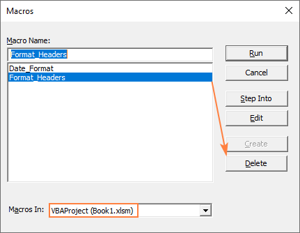 Cómo crear, cambiar, copiar y eliminar macros VBA en Excel