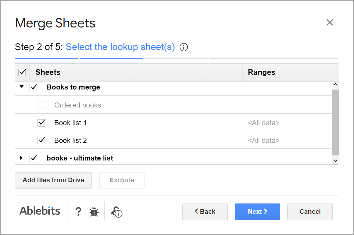 Herramientas eléctricas para Google Sheets V1.16: notas de la versión