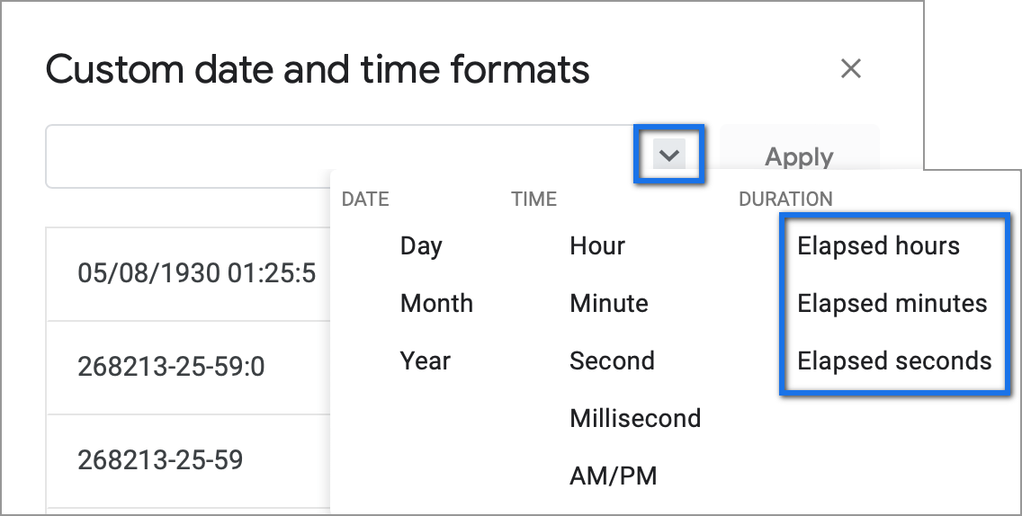 Calcular el tiempo en Google Sheets