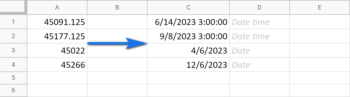 Cómo cambiar el formato de fecha en Google Sheets y convertir la fecha a número y texto