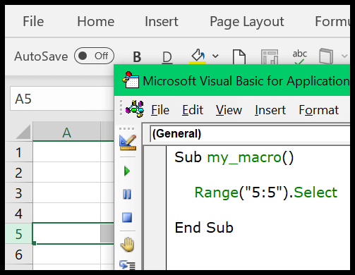 Cómo seleccionar un rango/celda usando VBA en Excel