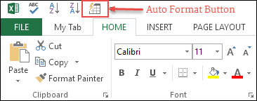 Formato automático de Excel | Opción de formato para ahorrar tiempo