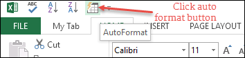 Formato automático de Excel | Opción de formato para ahorrar tiempo
