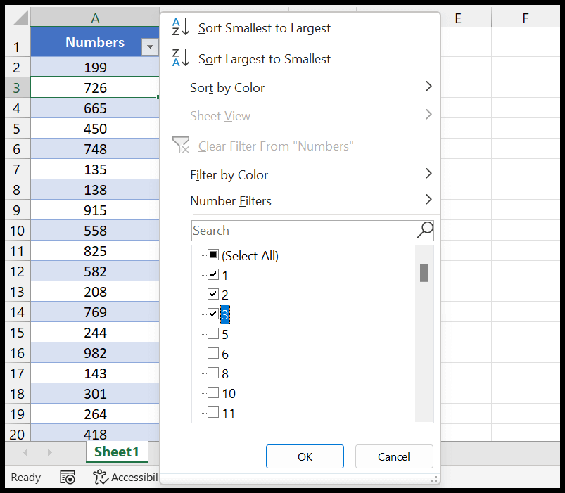 Cómo sumar solo celdas visibles (filtrar celdas) en Excel