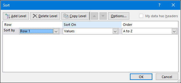 Cómo ordenar horizontalmente en Excel [Columns Sorting]