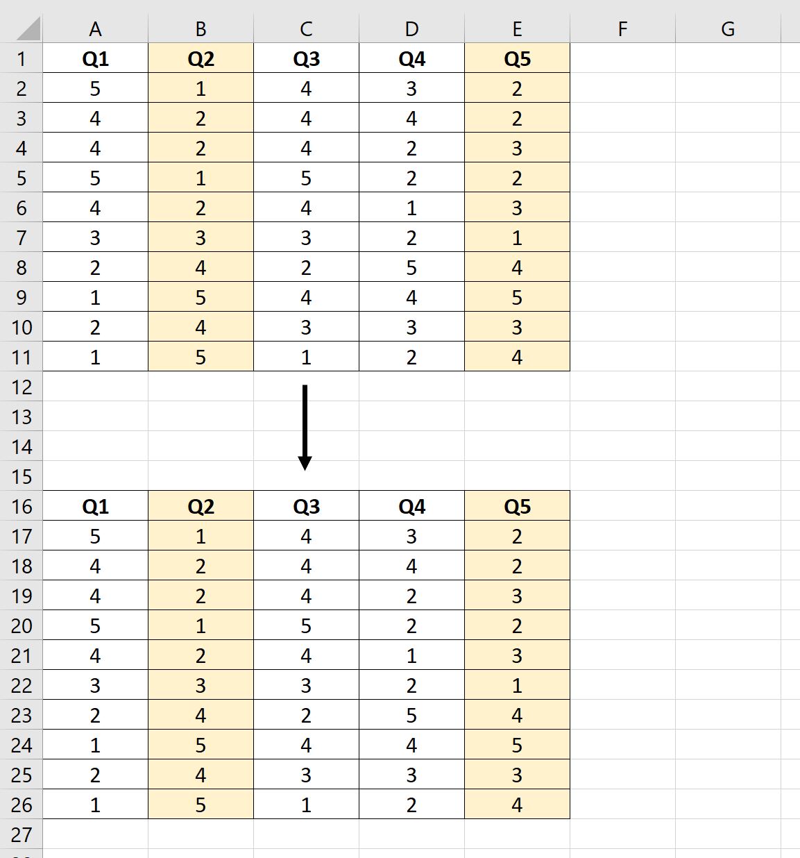 Cómo realizar codificación inversa en Excel (con ejemplo)