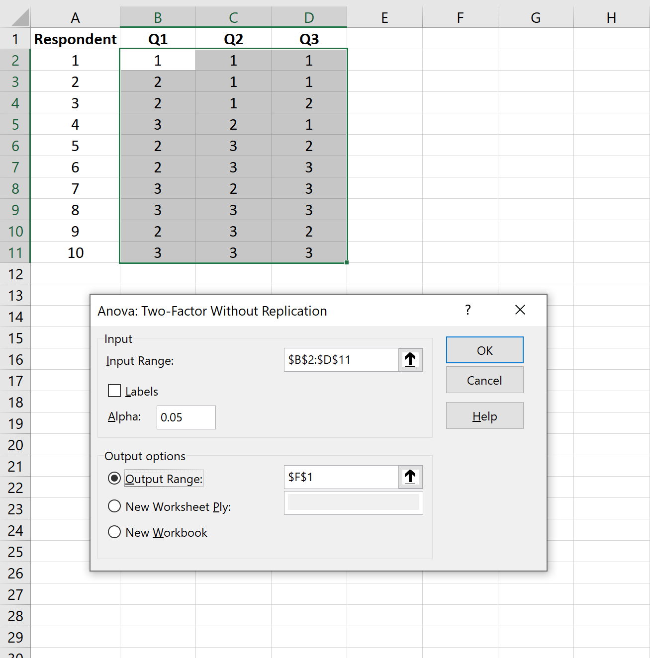Cómo calcular el alfa de Cronbach en Excel