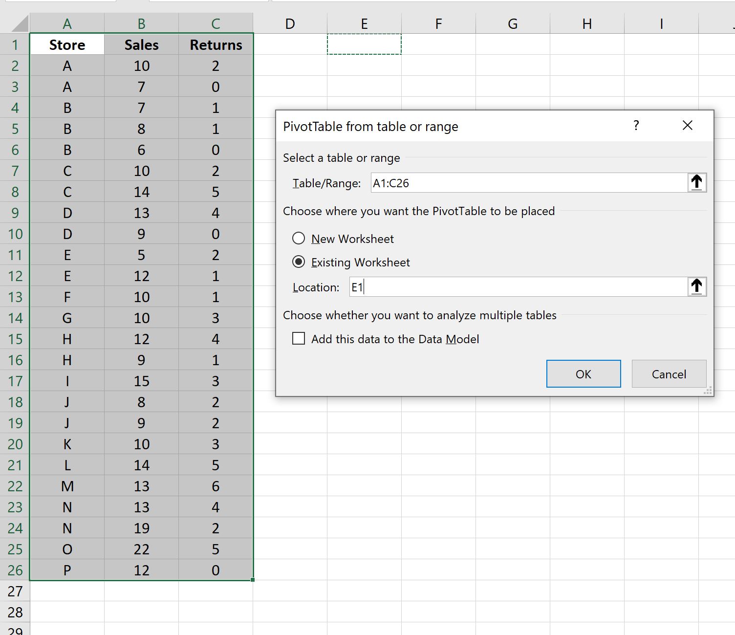 Excel: cómo filtrar los 10 valores principales en la tabla dinámica