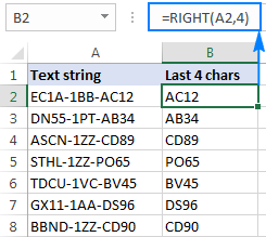 Funciones de subcadena de Excel para extraer texto de la celda Funciones de subcadena de Excel para extraer texto de la celda