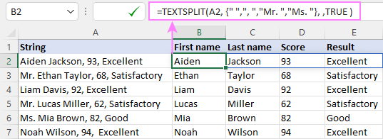 dividir cadenas de texto por delimitador