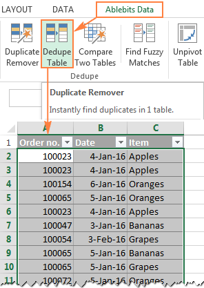 Cómo eliminar duplicados en Excel