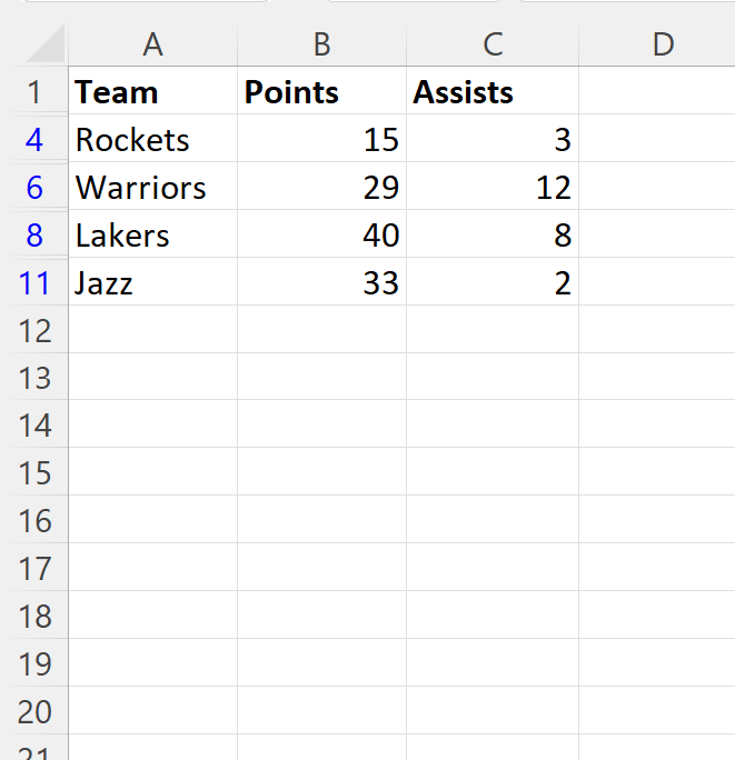 Excel: cómo filtrar una columna según otra columna Excel: cómo filtrar una columna según otra columna