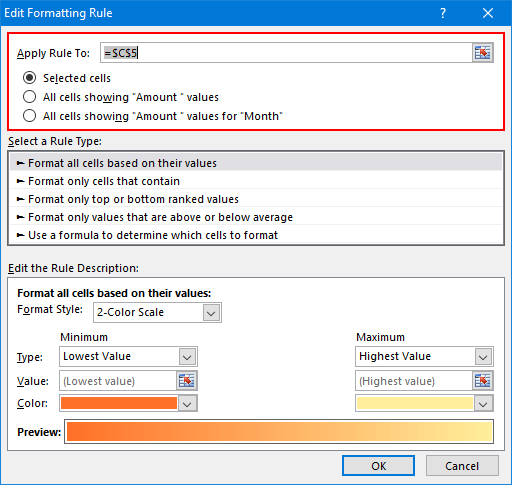 Aplicar formato condicional | Tutorial de tabla dinámica de Excel