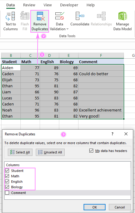 Cómo buscar y eliminar celdas duplicadas en Excel
