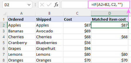 comprobar si dos o más celdas son iguales comprobar si dos o más celdas son iguales