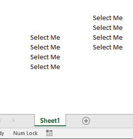 Método secreto para seleccionar celdas no contiguas en Excel [Without Ctrl Key]
