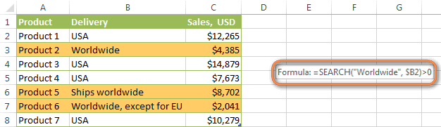 Fórmulas de formato condicional de Excel basadas en otra celda Fórmulas de formato condicional de Excel basadas en otra celda