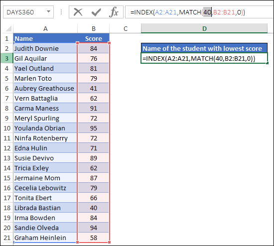 BUSCARV inversa/atrás en Excel (de derecha a izquierda) + Ejemplos