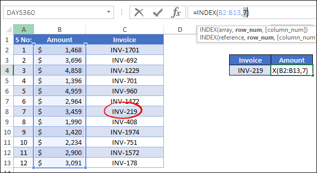 BUSCARV inversa/atrás en Excel (de derecha a izquierda) + Ejemplos