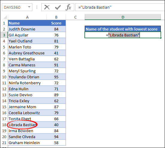 BUSCARV inversa/atrás en Excel (de derecha a izquierda) + Ejemplos