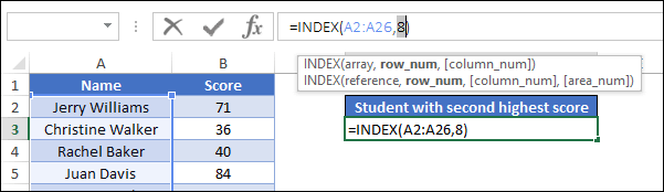 BUSCARV inversa/atrás en Excel (de derecha a izquierda) + Ejemplos
