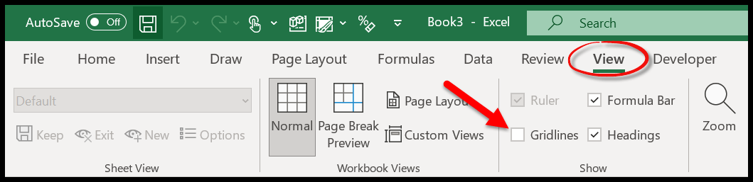 Líneas de cuadrícula en Excel (eliminar, atajo, imprimir y cambiar color)