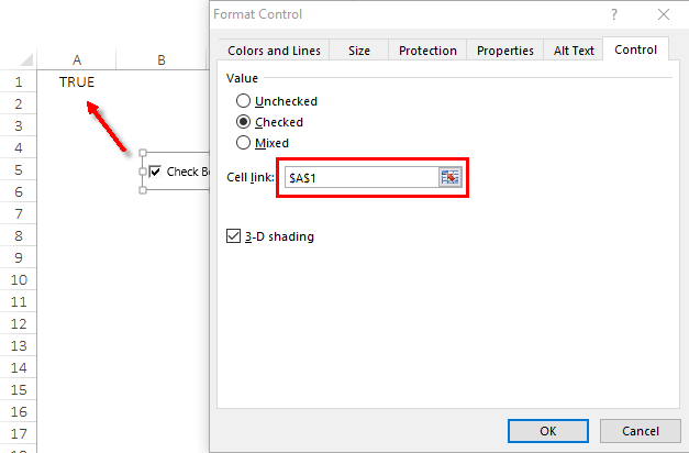 Cómo insertar/usar una casilla de verificación en Excel + 3 ejemplos + 8 puntos importantes