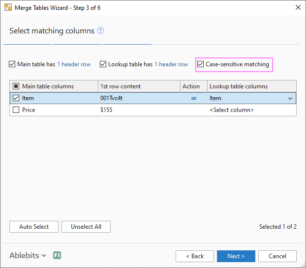 Cómo realizar una búsqueda V que distingue entre mayúsculas y minúsculas en Excel: ejemplos de fórmulas