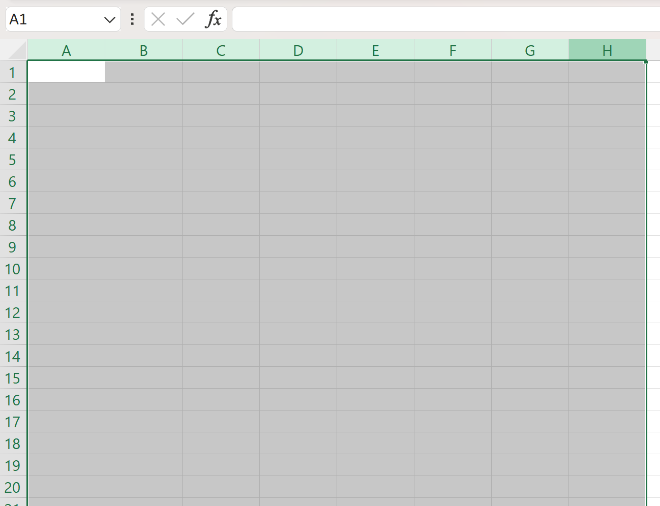 Cómo alternar colores de columna en Excel (con ejemplo)