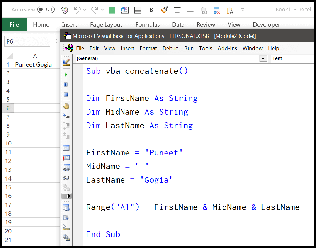 Concatenar (delimitador, variables y rango)