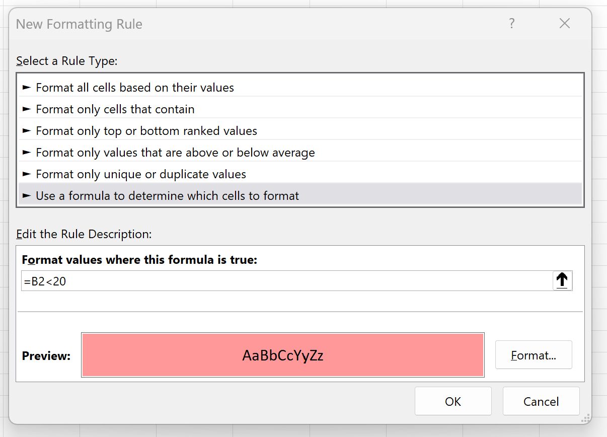 Excel: use la declaración IF para convertir el color de la celda en rojo Excel: use la declaración IF para convertir el color de la celda en rojo