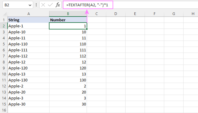Cómo ordenar números mixtos y texto, números multinivel en Excel Cómo ordenar números mixtos y texto, números multinivel en Excel