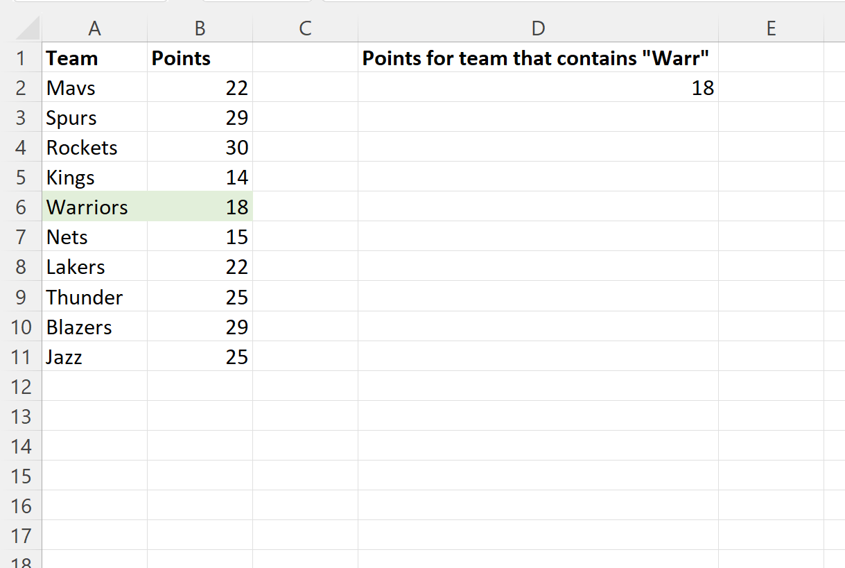 Excel: cómo utilizar INDEX MATCH si la celda contiene texto Excel: cómo utilizar INDEX MATCH si la celda contiene texto