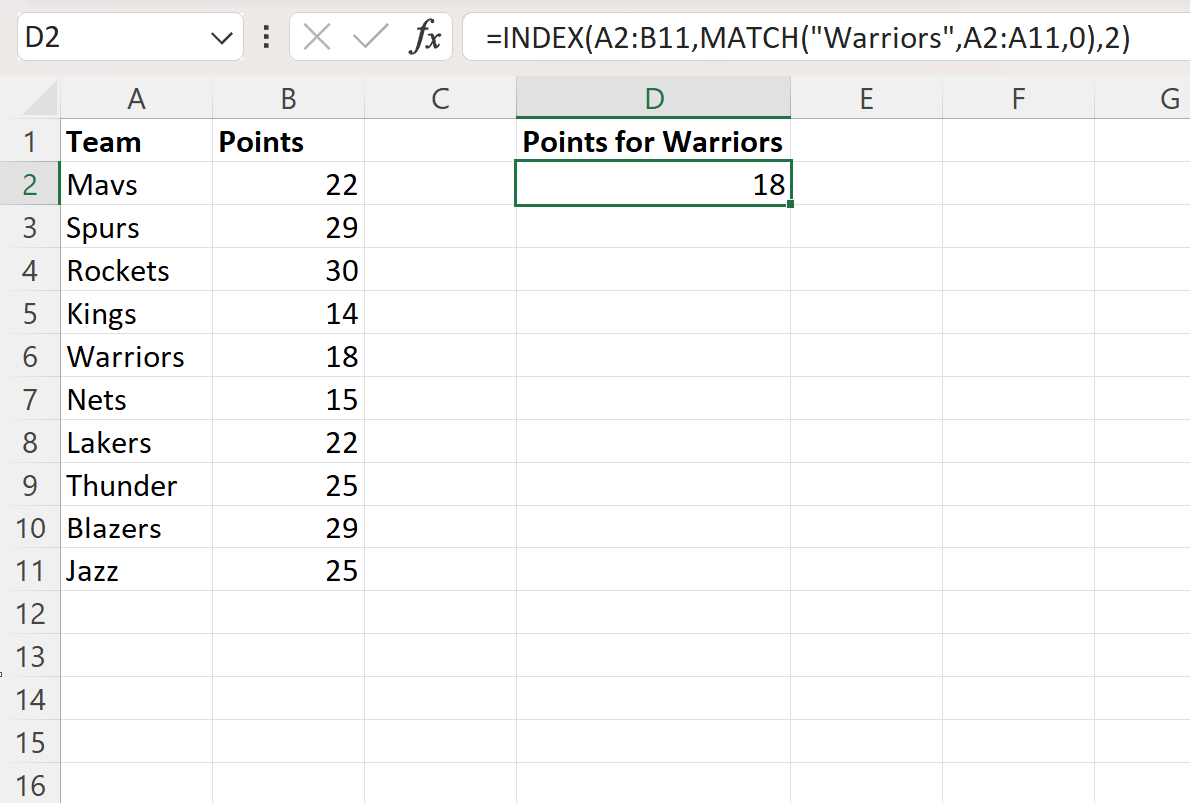 Excel: cómo utilizar INDEX MATCH si la celda contiene texto Excel: cómo utilizar INDEX MATCH si la celda contiene texto