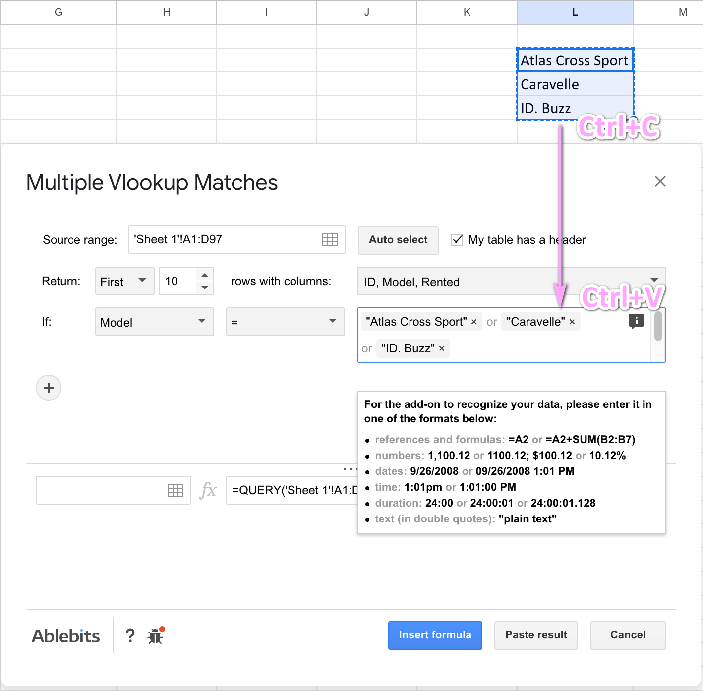 Herramientas eléctricas para Google Sheets V1.16: notas de la versión Herramientas eléctricas para Google Sheets V1.16: notas de la versión