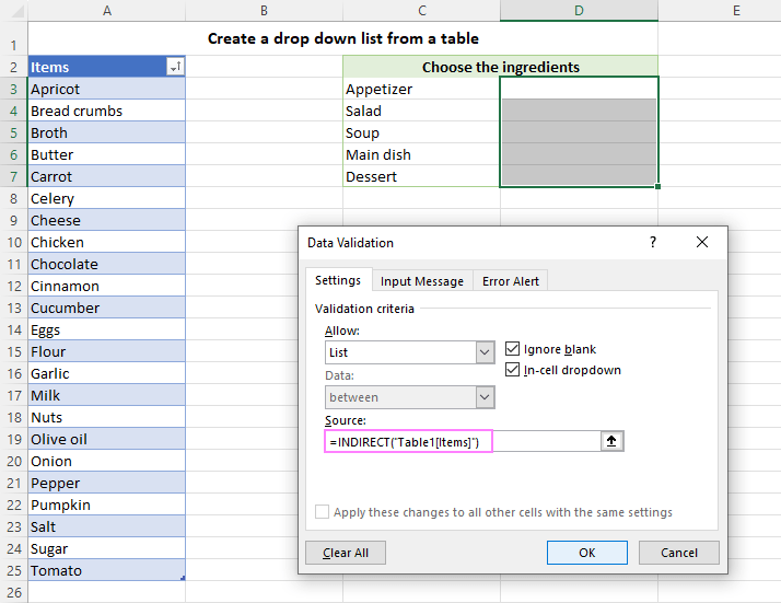 Cómo crear una lista desplegable de selección múltiple en Excel