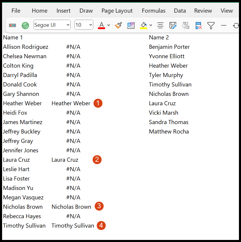 Emparejar/comparar dos columnas con BUSCARV