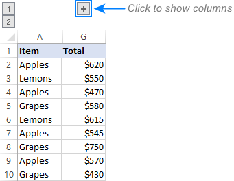 Cómo ocultar columnas en Excel usando acceso directo, VBA o agrupación Cómo ocultar columnas en Excel usando acceso directo, VBA o agrupación