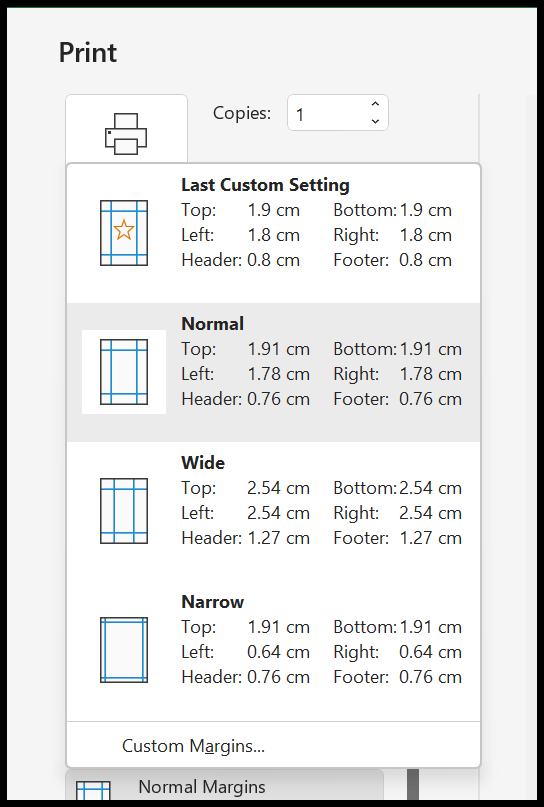 Margen de página en Excel (cambiar y configurar)