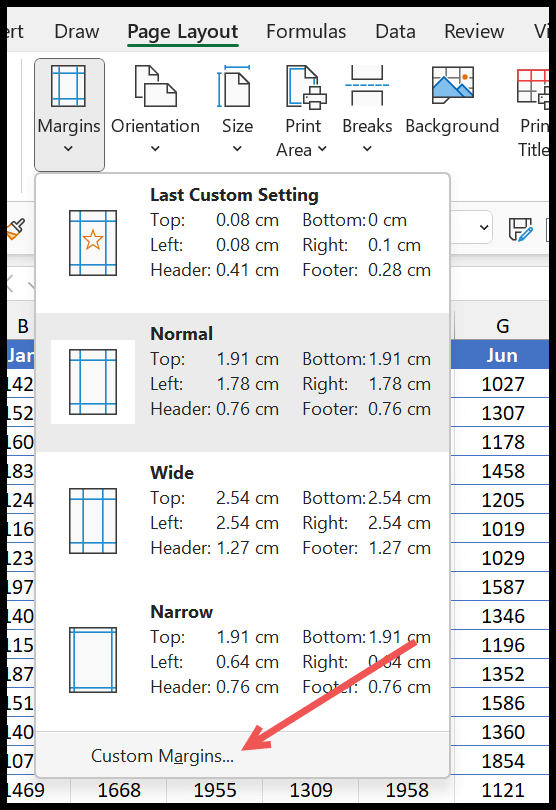 Margen de página en Excel (cambiar y configurar)