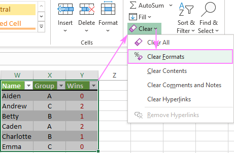 Cómo eliminar el formato de tabla en Excel