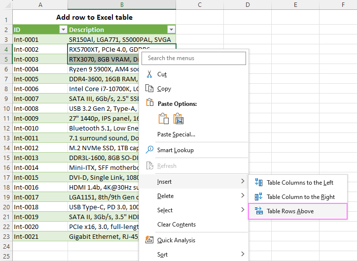 Cómo insertar varias filas en Excel con acceso directo y otras formas Cómo insertar varias filas en Excel con acceso directo y otras formas