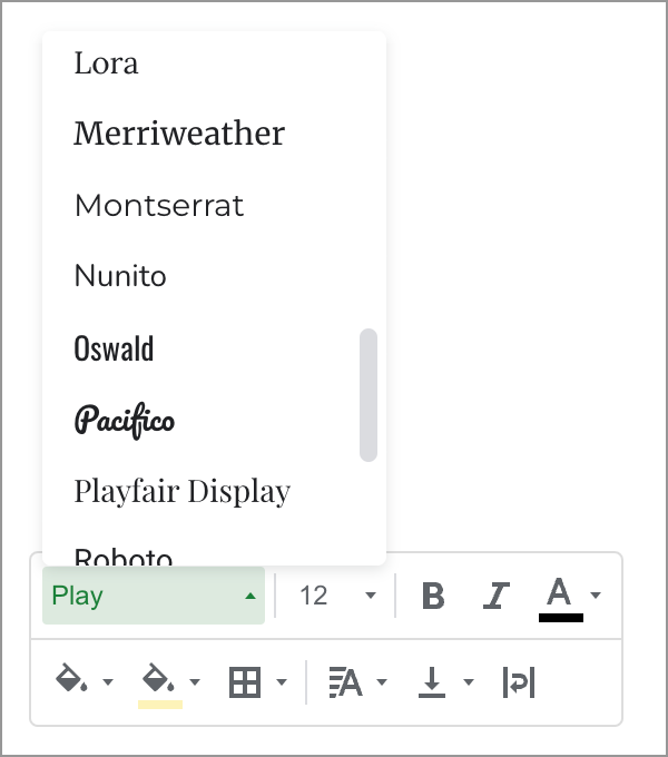 Estilos de tabla para Google Sheets V2.0: notas de la versión Estilos de tabla para Google Sheets V2.0: notas de la versión