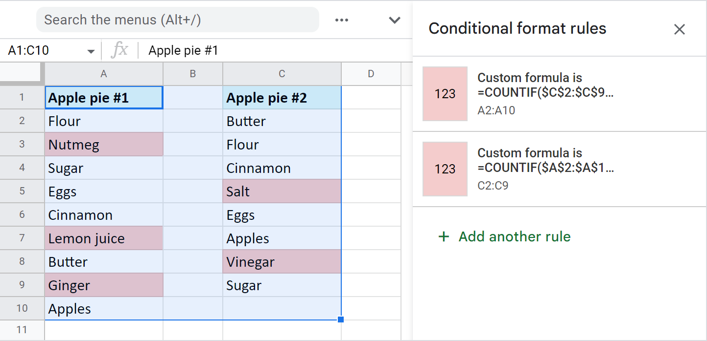 Compare datos en dos hojas o columnas de Google para encontrar coincidencias y diferencias. Compare datos en dos hojas o columnas de Google para encontrar coincidencias y diferencias.