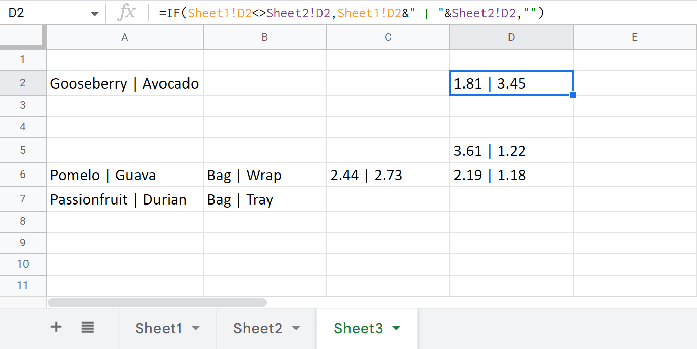 Compare datos en dos hojas o columnas de Google para encontrar coincidencias y diferencias. Compare datos en dos hojas o columnas de Google para encontrar coincidencias y diferencias.