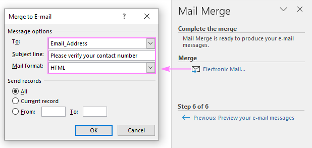 Combinar correspondencia en Outlook: envíe correos electrónicos masivos individualmente
