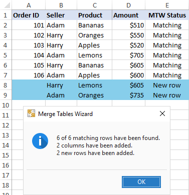 Fusionar tablas haciendo coincidir los datos de las columnas o los encabezados