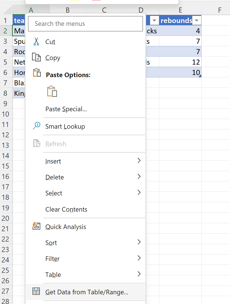 Cómo realizar una unión interna en Excel (con ejemplo) Cómo realizar una unión interna en Excel (con ejemplo)