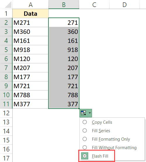 Eliminar el primer carácter de una cadena en Excel (4 formas sencillas)